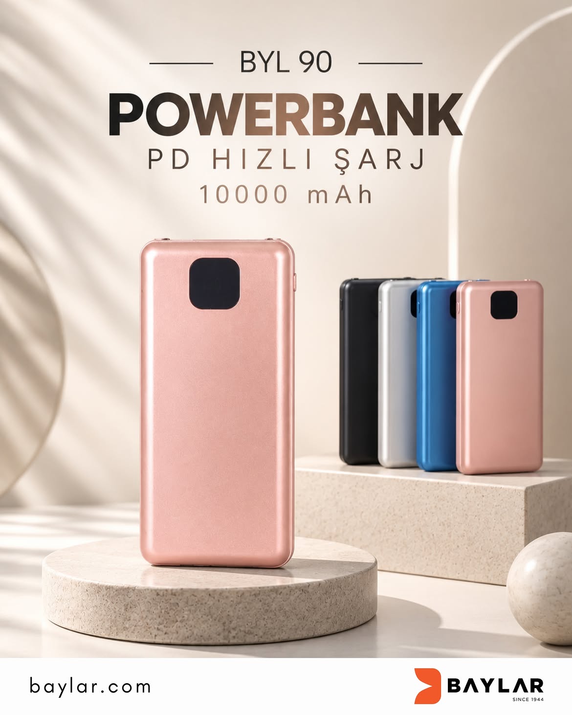 BYL 90 BayCHIP Powerbank PD Hızlı Şarj 10000 mAh