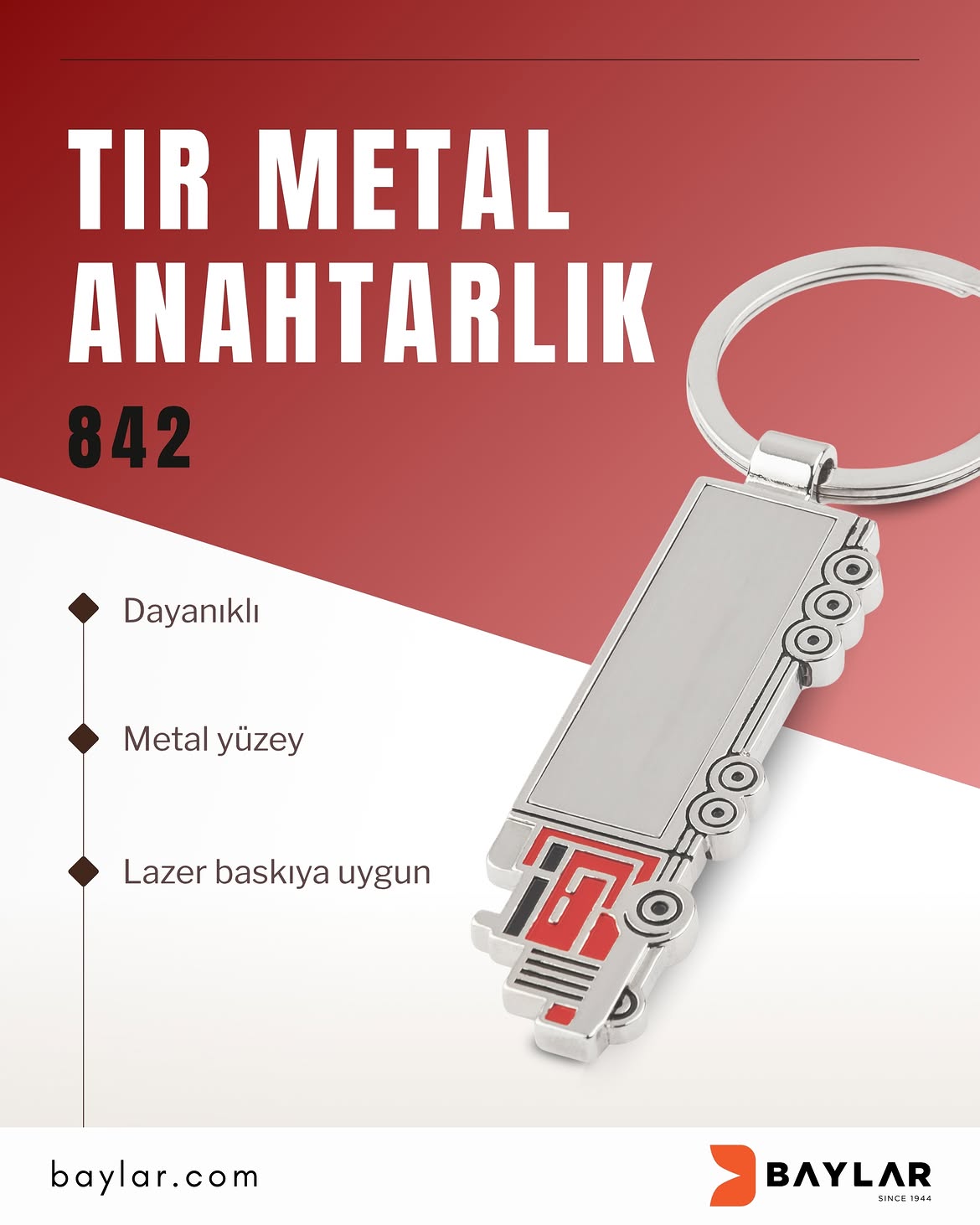 842 Tır Şeklinde Metal Anahtarlık