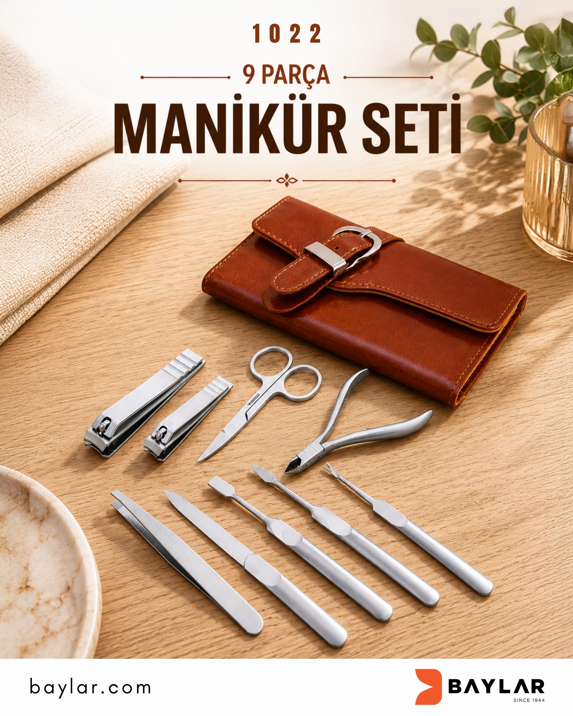 1022 Manikür Seti  9 Parça
