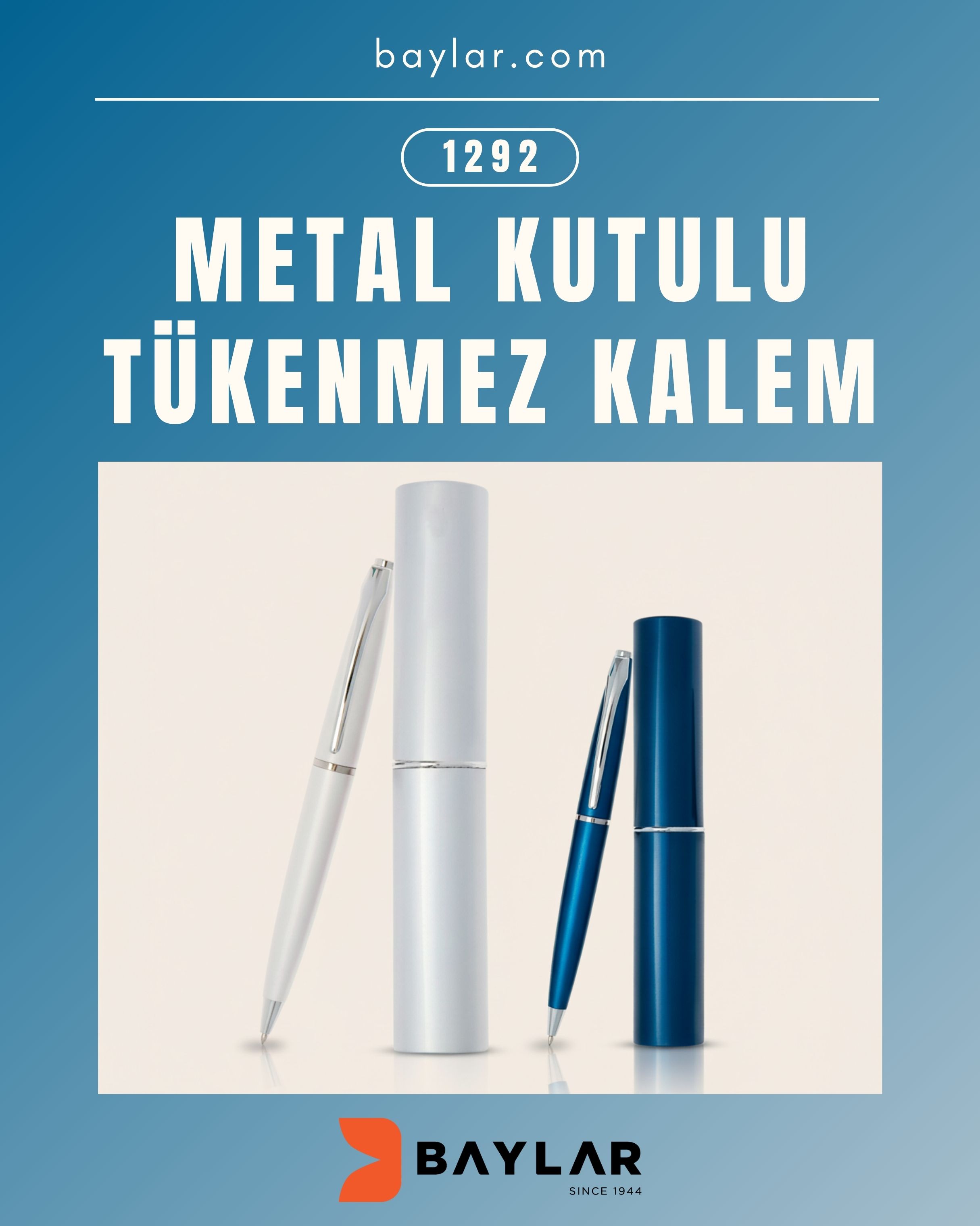 1292 Metal Kutulu Kalem