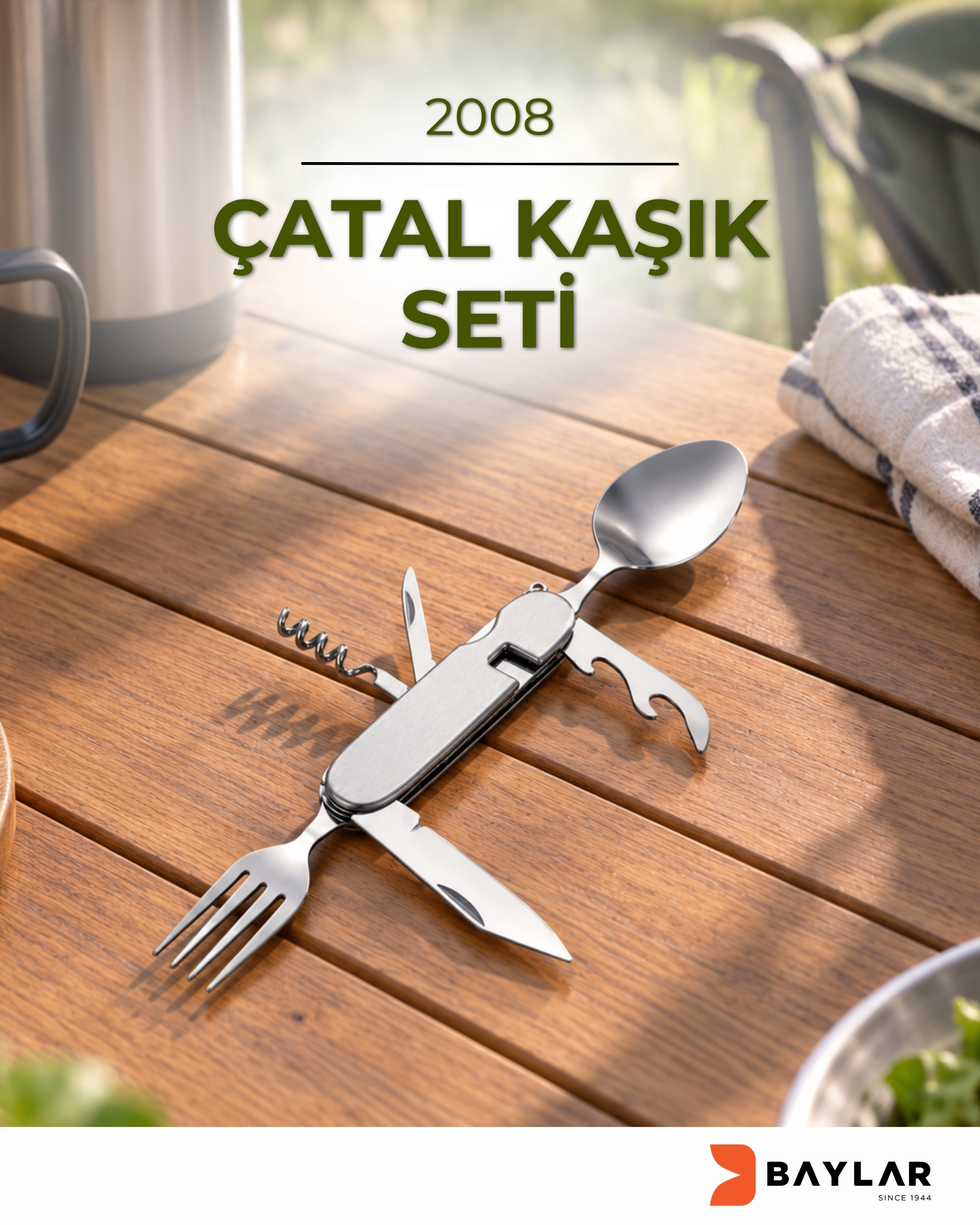 2008 Çok Fonksiyonlu Çatal Kaşık Seti