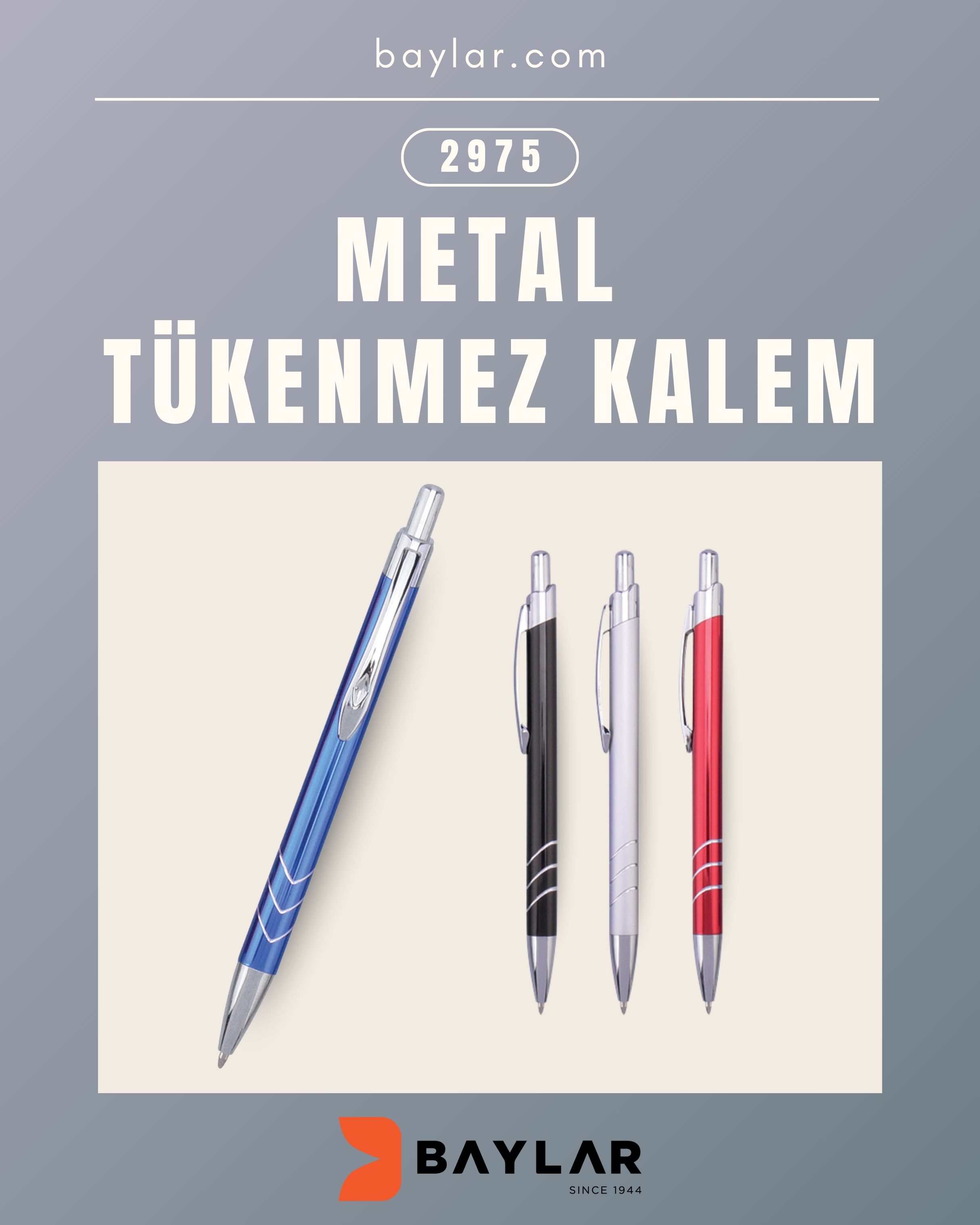 2975 Metal Tükenmez Kalem