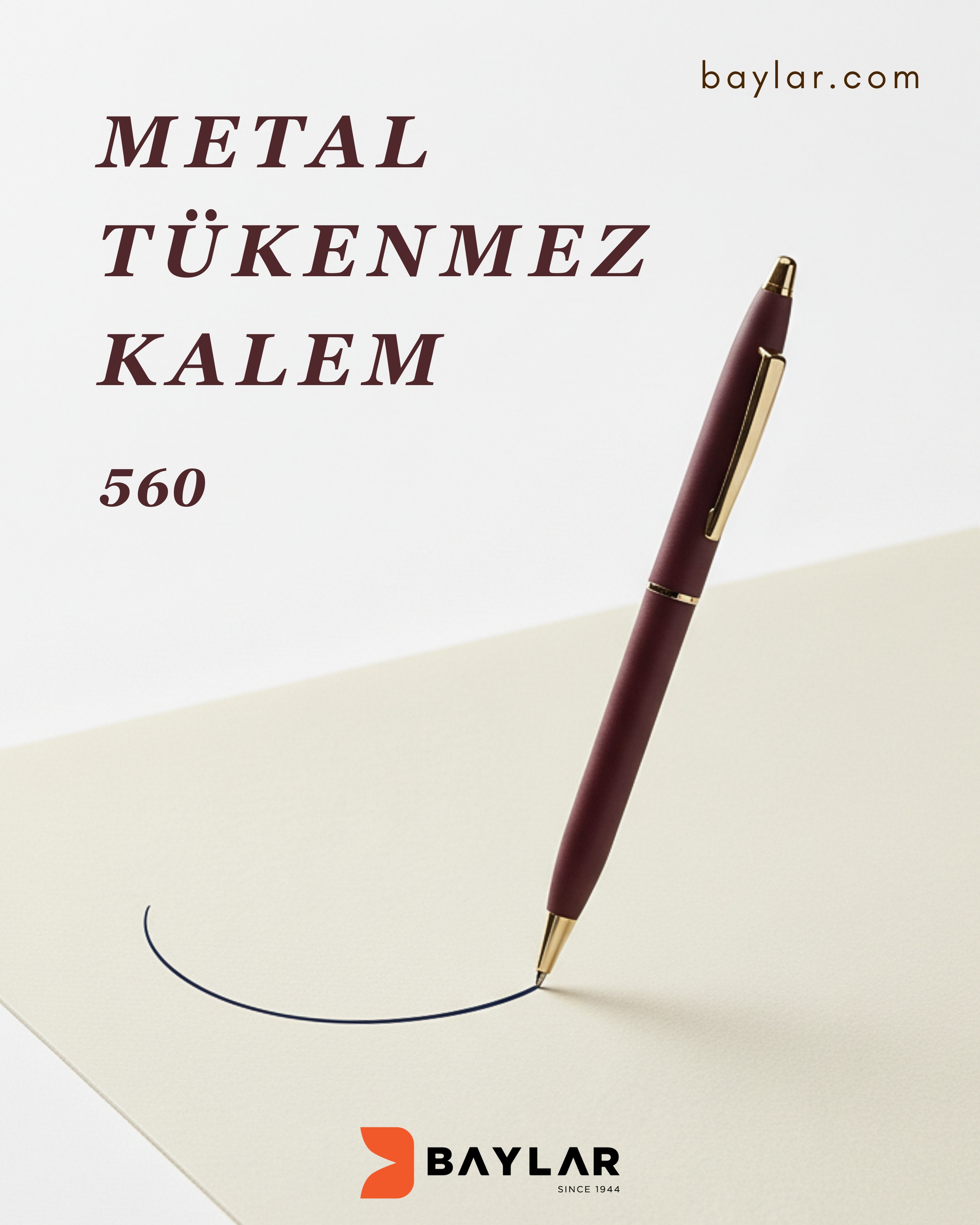 560 Metal Tükenmez Kalem