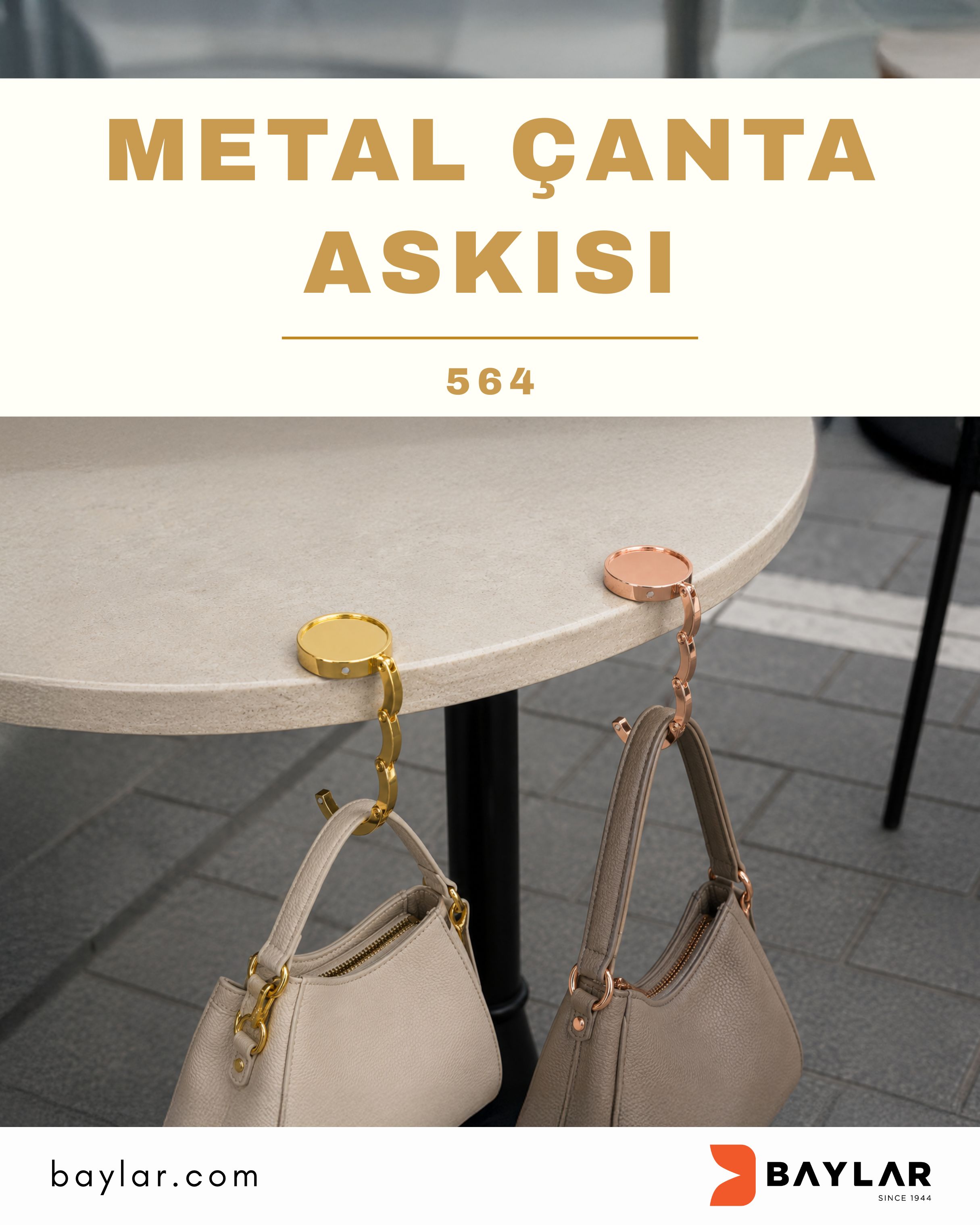 564 Metal Çanta Askısı