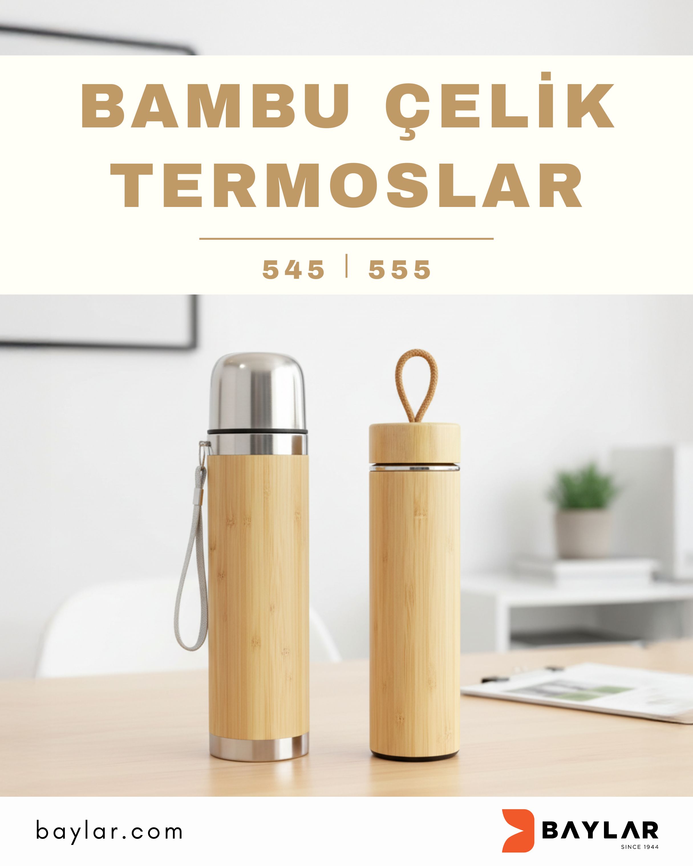 Bambu Çelik Termoslar