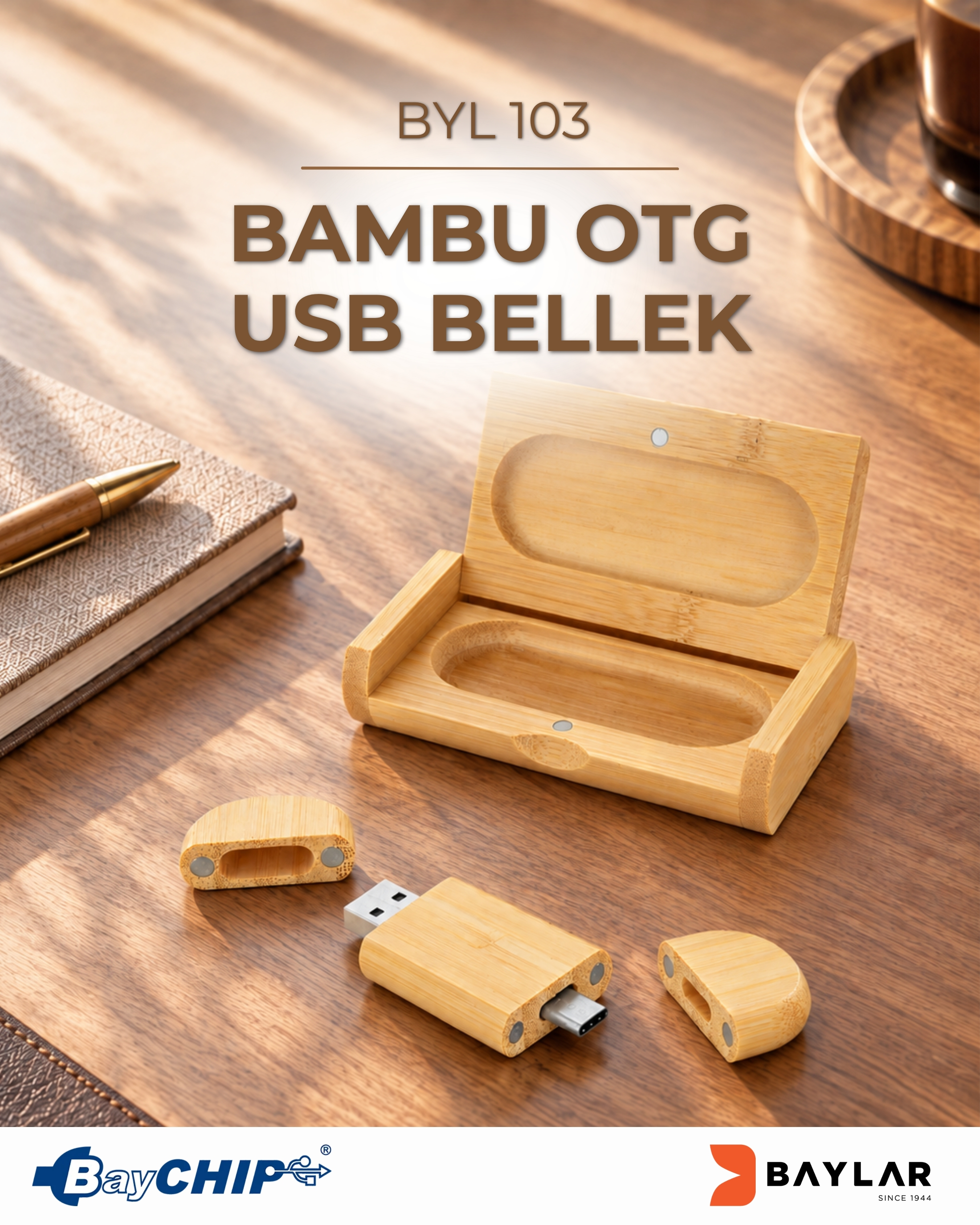 BYL 103 Bambu OTG USB Bellek