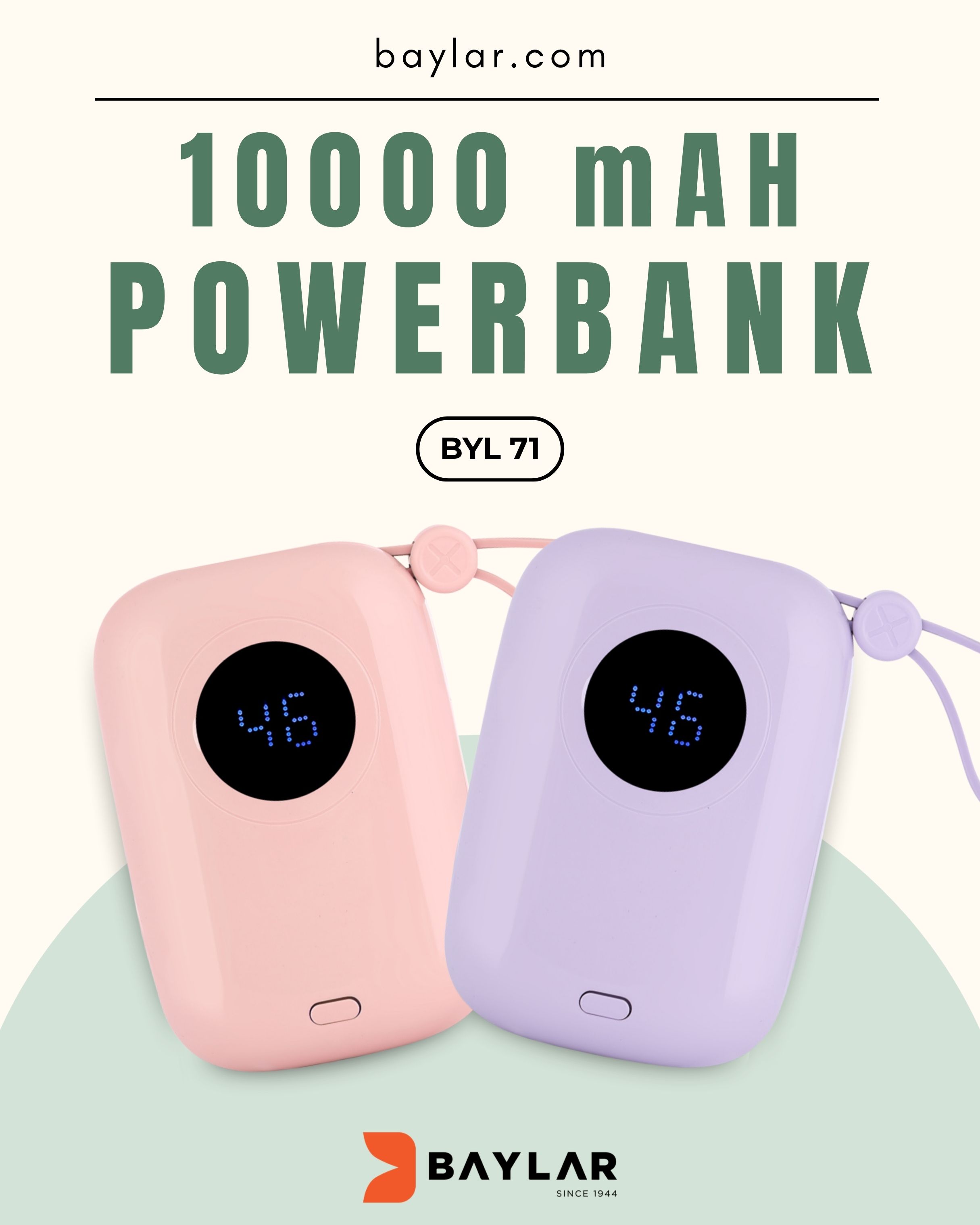 BYL 71 BayCHIP  Hızlı Şarj Powerbank 10000 mAh