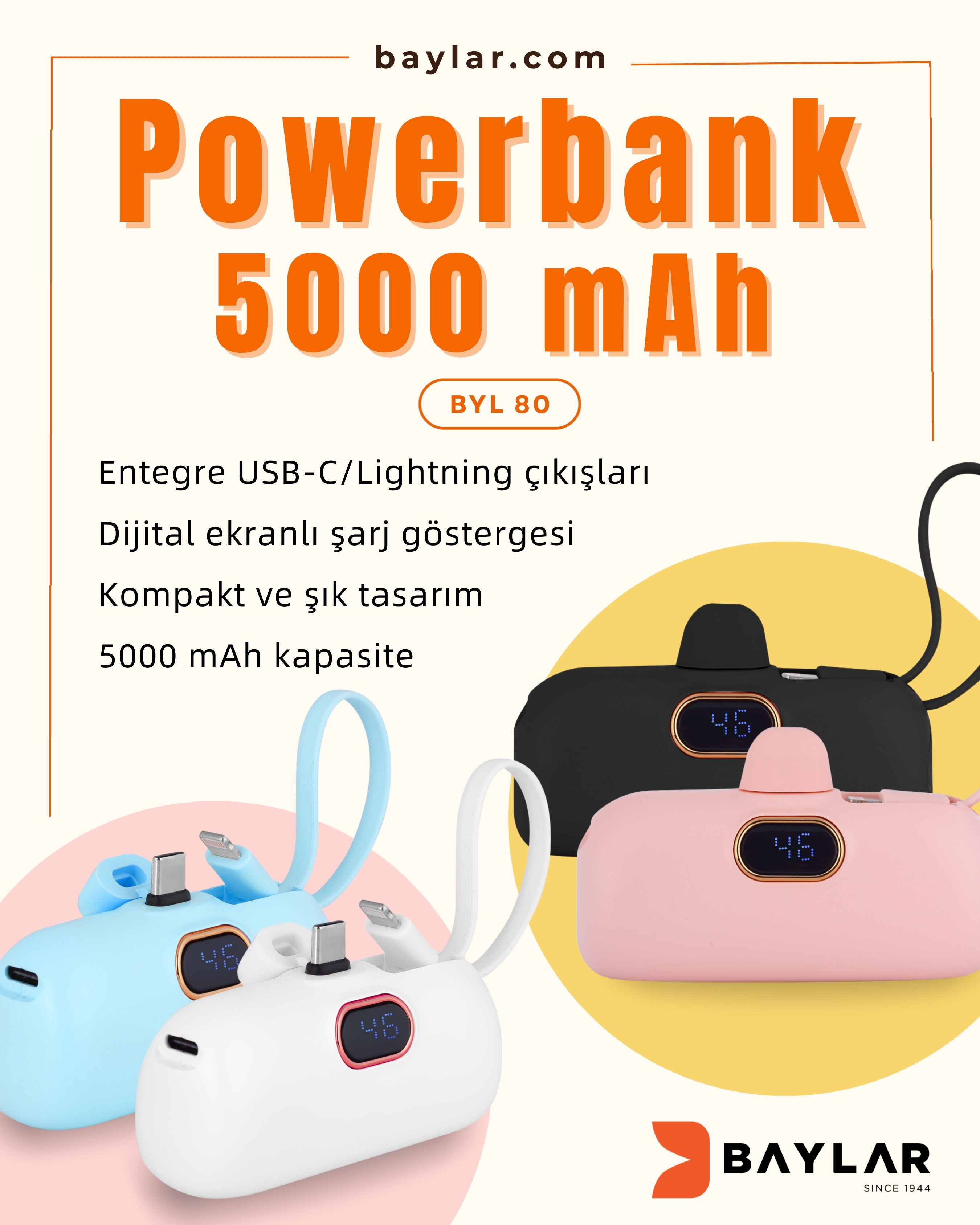 BYL 80 BayCHIP  Powerbank 5000 mAh