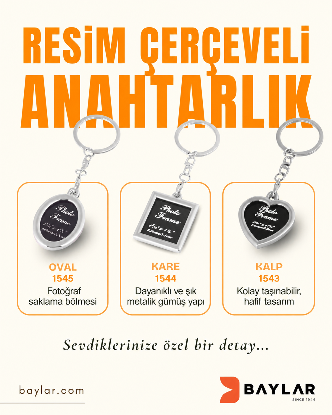 Resim Çerçeveli Anahtarlık