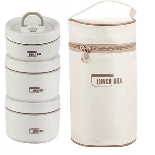 981 PASLANMAZ ÇELİK YEMEK TERMOSU 3 Lü SET